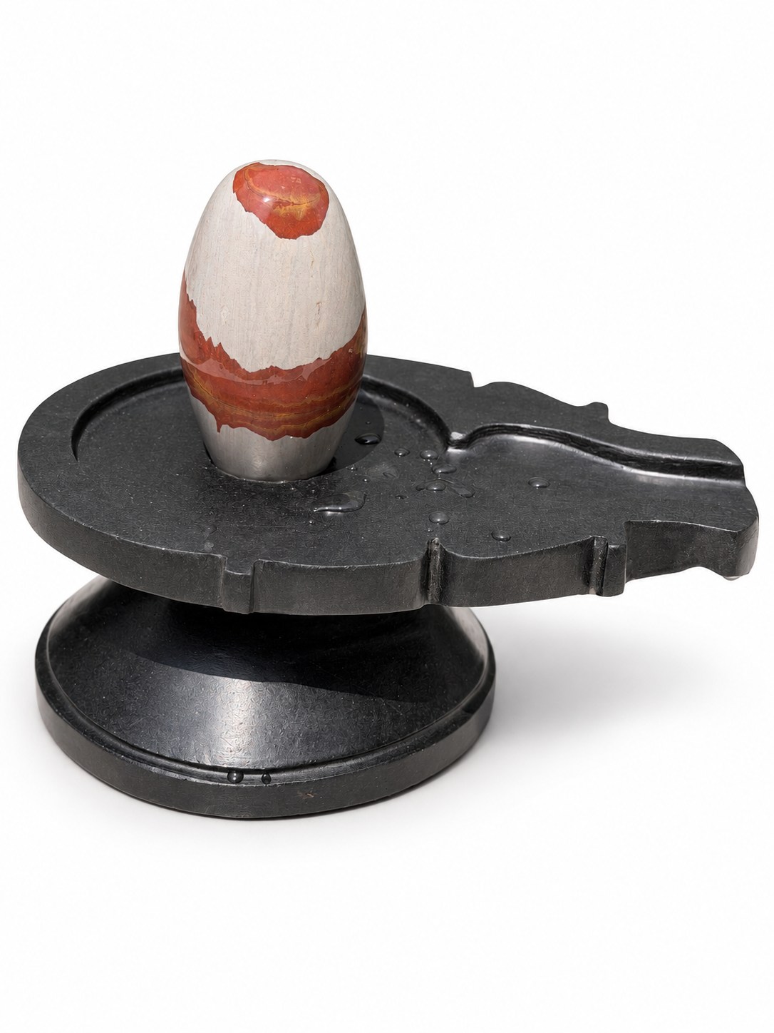 5-inch Narmadeshwar Shivling — White background edit