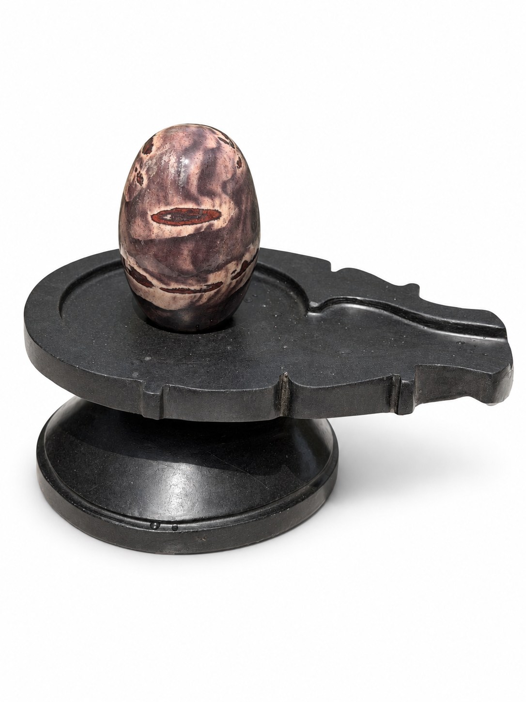 5-inch Narmadeshwar Shivling — White background edit