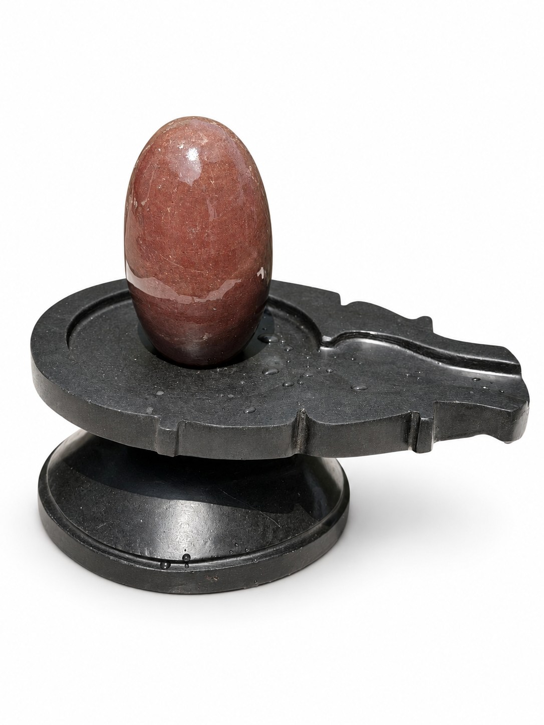 5-inch Narmadeshwar Shivling — White background edit