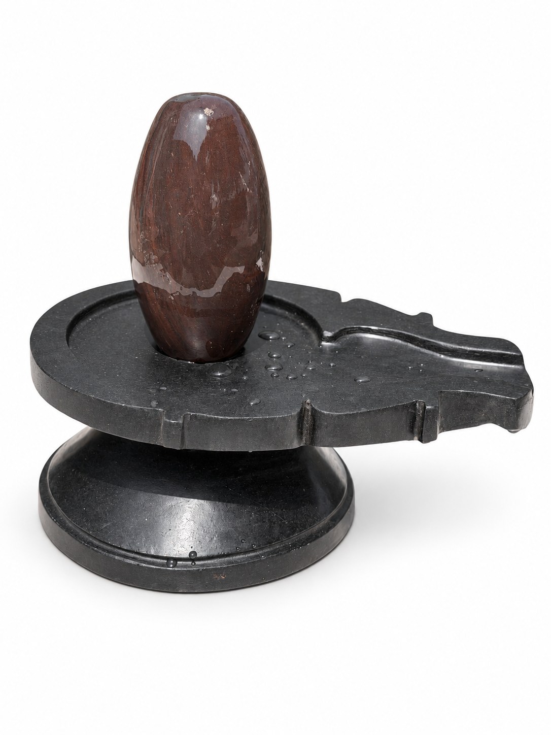 5-inch Narmadeshwar Shivling — White background edit
